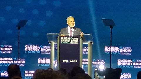 OPEC Secretary-General Haitham al-Ghais speaks at the Global Energy Show in Calgary
