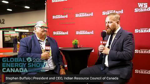 Derek Fildebrandt with Stephen Buffalo