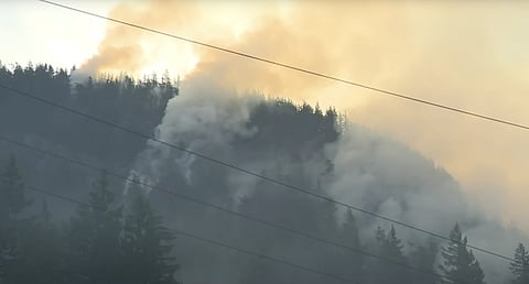 Wildfire in Squamish, BC