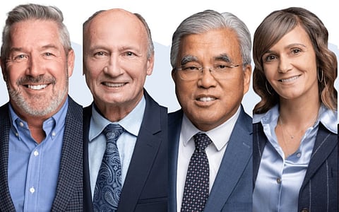 Calgary councillors Dan McLean, Andre Chabot, Terry Wong, Sonya Sharp