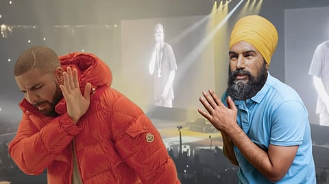 Drake and Jagmeet Singh
