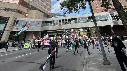 G7 protestors in Calgary