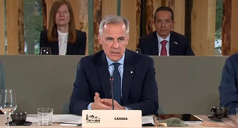 Carney chairs a Tuesday afternoon meeting with all leaders at Kananaskis