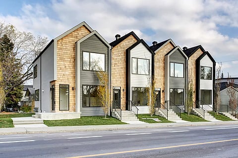 An image of rowhomes