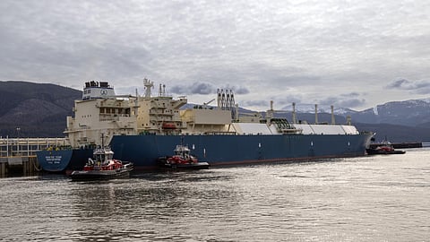Canada’s first tanker arrived At the LNG Canada terminal near Kitimat last week.