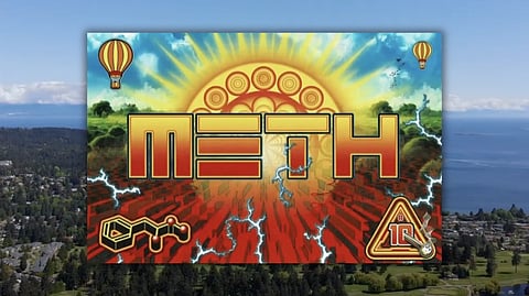 Flashcard distributed at a school event in Nanaimo