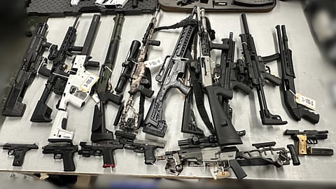 Seized firearms