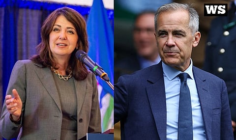 Alberta Premier Danielle Smith and Prime Minister Mark Carney... Bill C-5 no panacea for Alberta aspirations