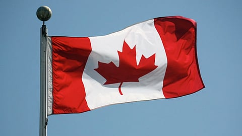 A Canadian flag