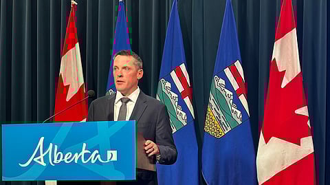 Treasury Board President and Minister of Finance Nate Horner.