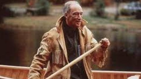 Pierre Trudeau paddling