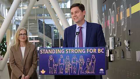 Premier David Eby and Finance Minister Brenda Bailey