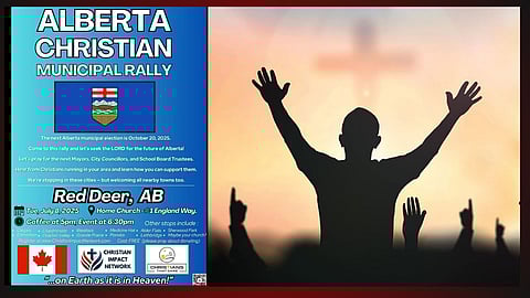 Alberta Christian Municipal Rally heads to Red Deer Tuesday night