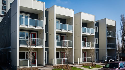 New three storey townhome development