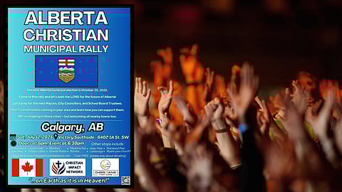 TONIGHT: Calgary welcomes Alberta Christian Municipal Rally