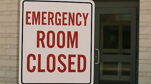 Emergency Room Closed Sign
