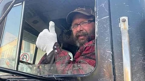 Freedom Convoy trucker Guy Meister has been given a conditional discharge.