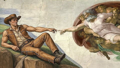 'The Creation of Alberta...' with apologies to Michelangelo