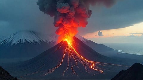 Klyuchevskoy Volcano Erupts
