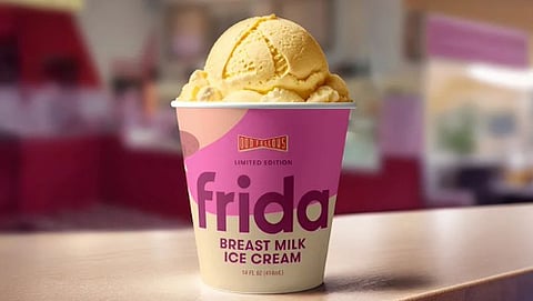 Breast milk ice cream