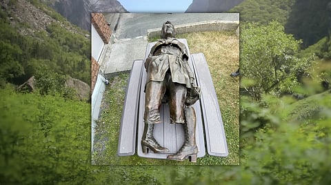 RCMP recover bronze Amelia Earhart statue after months missing in the Newfoundland woods