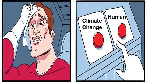 Climate Change and Human button