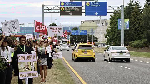 Demonstration at YVR