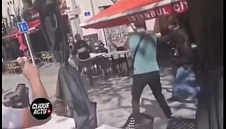 WATCH: Terrorist shot dead after stabbing spree in France