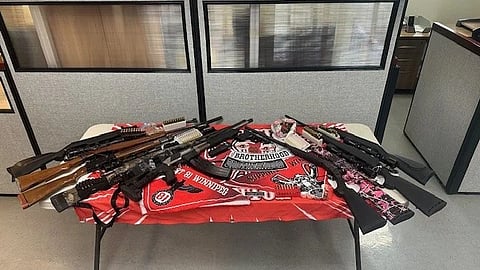 The weapons seized