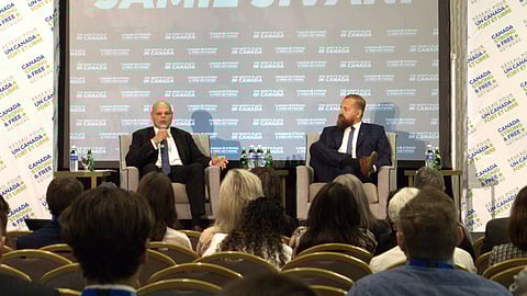 Jamil Jivani with Western Standard Publisher Derek Fildebrandt