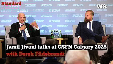 Jamil Jivani with Derek Fildebrandt at CSFN Calgary 2025