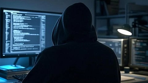 A rendering of a hacker 