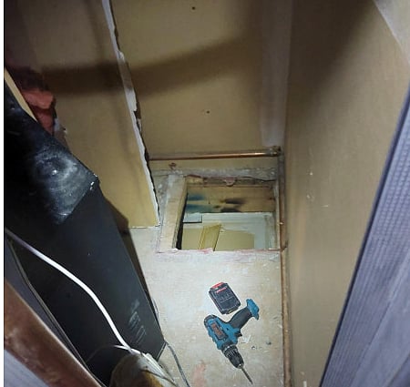 Calgary man charged after tunnelling into upstairs apartment
