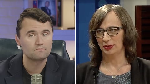 Charlie Kirk and Morgane Oger