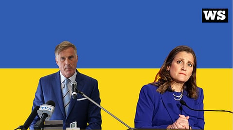 Maxime Bernier and Christya Freeland 