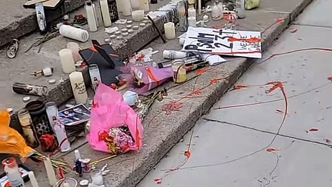 Charlie Kirk's memorial at Calgary City Hall was vandalized shortly after the vigil