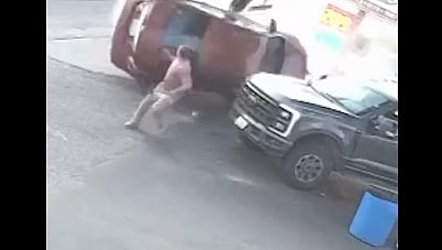 LUCKIEST GUY ALIVE: US man narrowly escapes death from out-of-control car