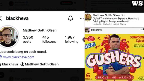 Social media posts by Olsen