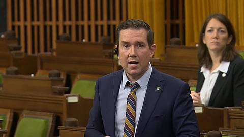 Corey Hogan speaking in the HoC on Monday