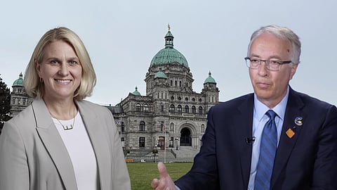 Elenore Sturko and John Rustad