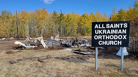 Smoky Lake RCMP link stolen vehicle arrests to church fire
