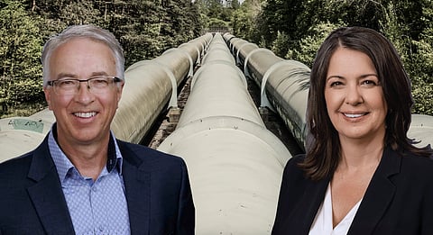 John Rustad and Danielle Smith