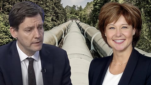 David Eby and Christy Clark