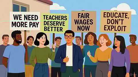 Teachers on picket line