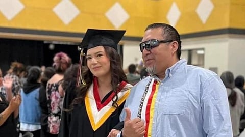 Terry Wayne Francois with one of his daughters
