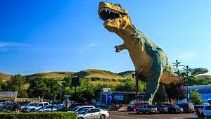 T-Rex in downtown Drumheller