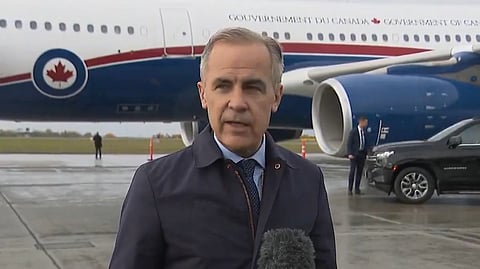 Prime Minister Mark Carney leaving for his trip to Asia