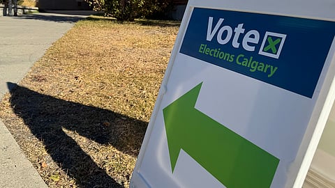 A vote Calgary sign