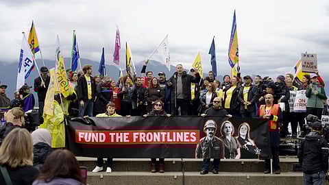 BCGEU rally in Vancouver