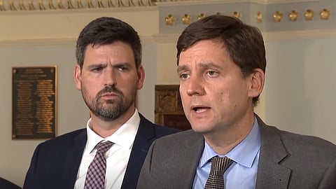 Justice Minister and Attorney General Sean Fraser and BC Premier David Eby